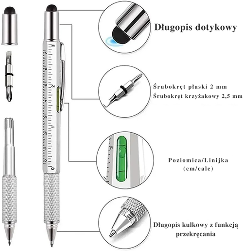OmniPen™ 7w1 - Wielofunkcyjny Długopis Taktyczny